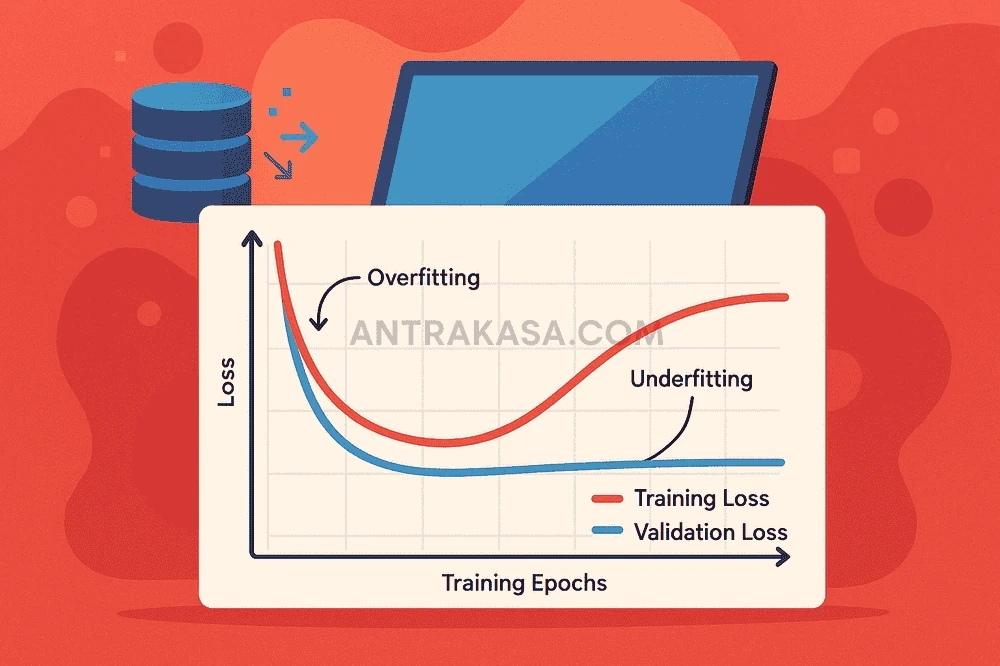 Ilustrasi Overfitting dan Underfitting